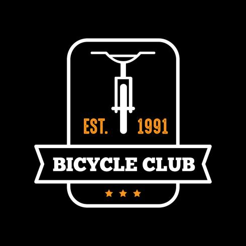 Badge et logo de bicyclette, bon pour l&#39;impression vecteur