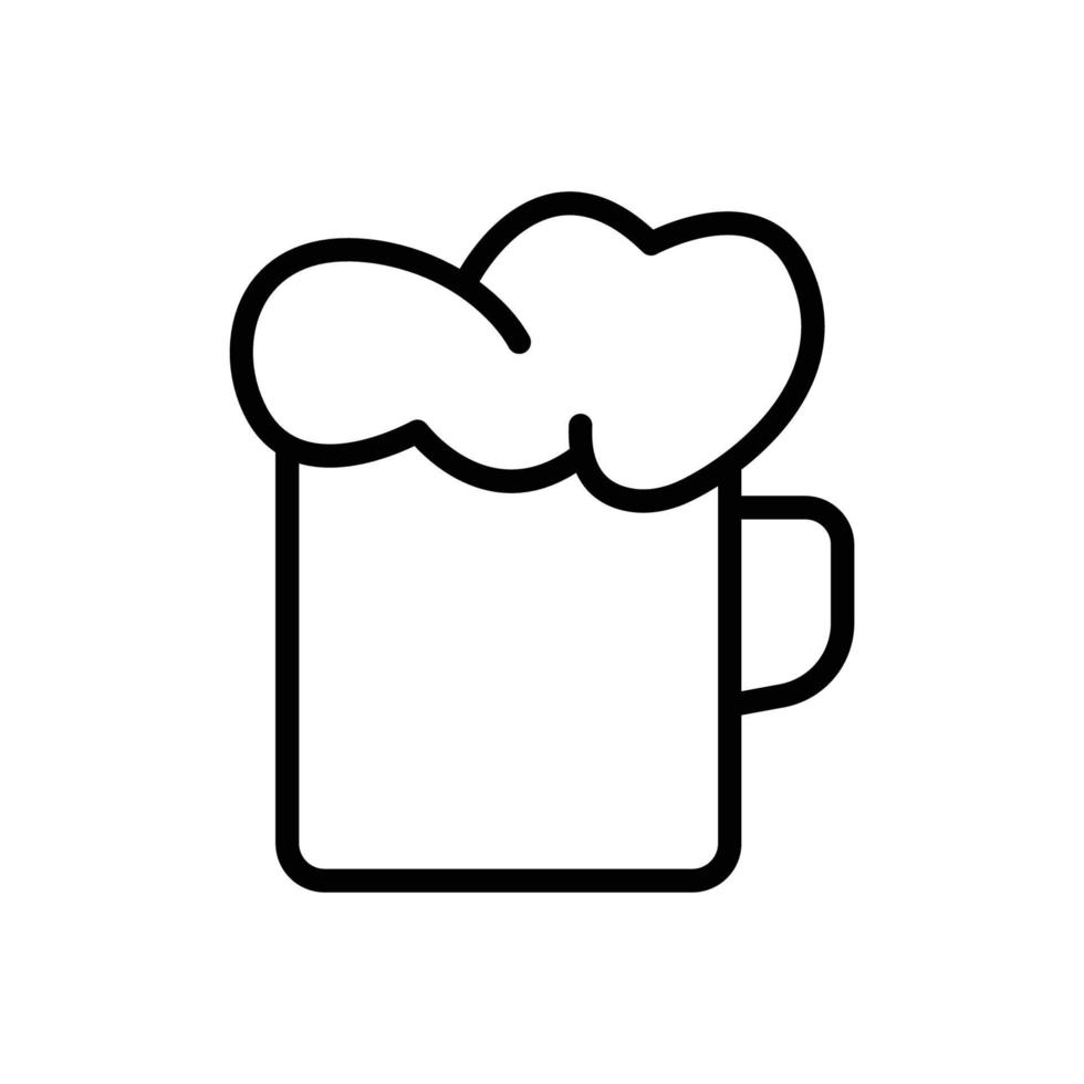 icône de boisson. verre, soda. style d'icône de ligne. adapté à l'icône de boisson gazeuse. conception simple modifiable. vecteur de modèle de conception