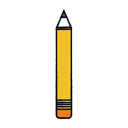 conception d&#39;objet outil d&#39;école de crayon vecteur