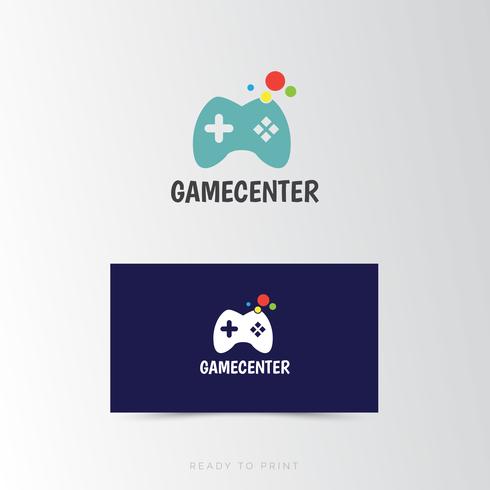 Logo Corporate Game Center design simple vecteur