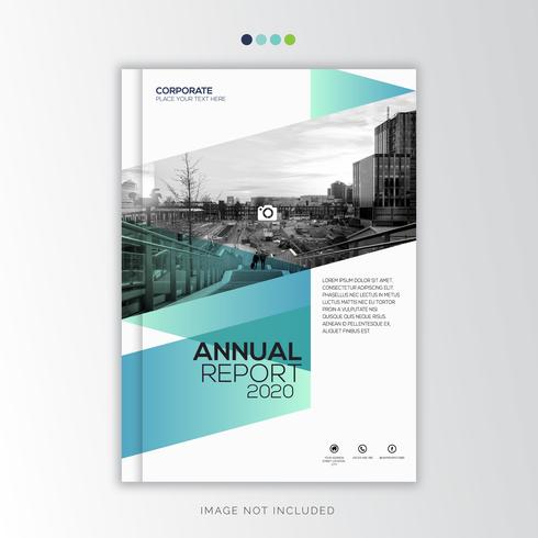 Rapport annuel Corporate Design créatif vecteur