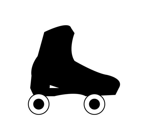 Vecteur de chaussure de roller skate