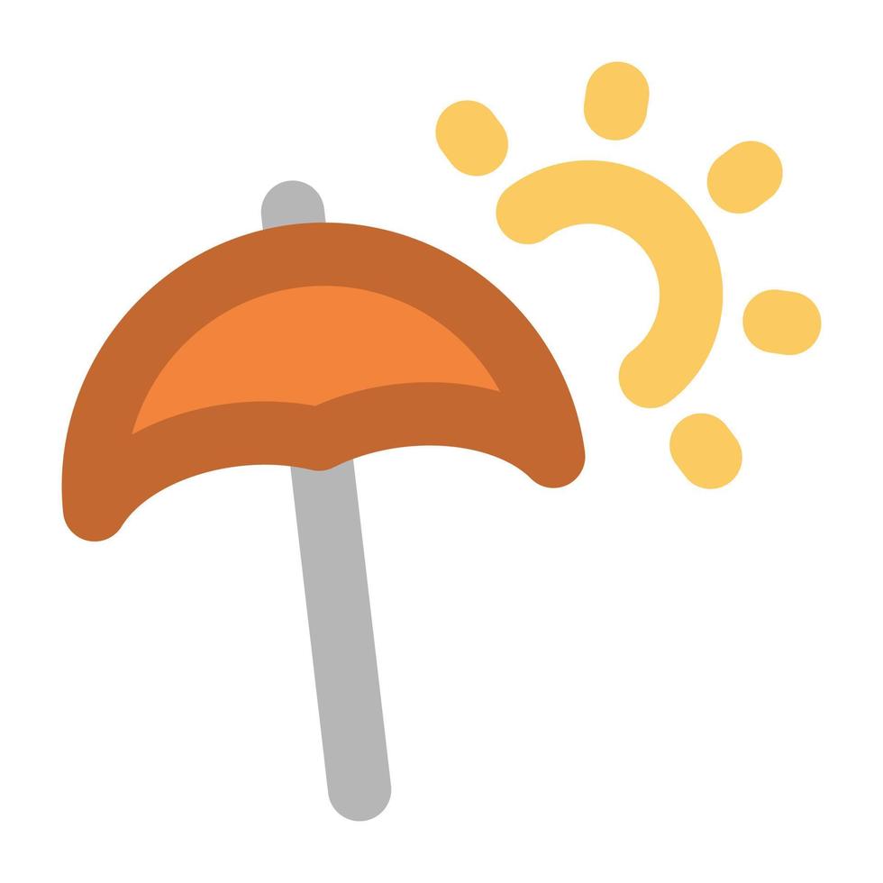 concepts de parasols tendance vecteur
