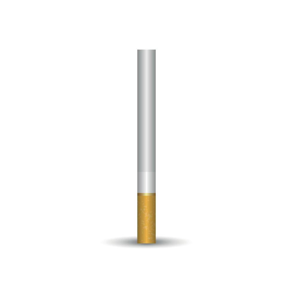 cigarette 3d réaliste. illustration vectorielle vecteur