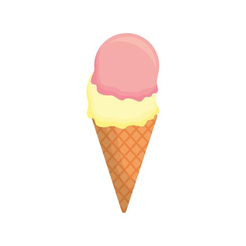icône de la crème glacée vecteur