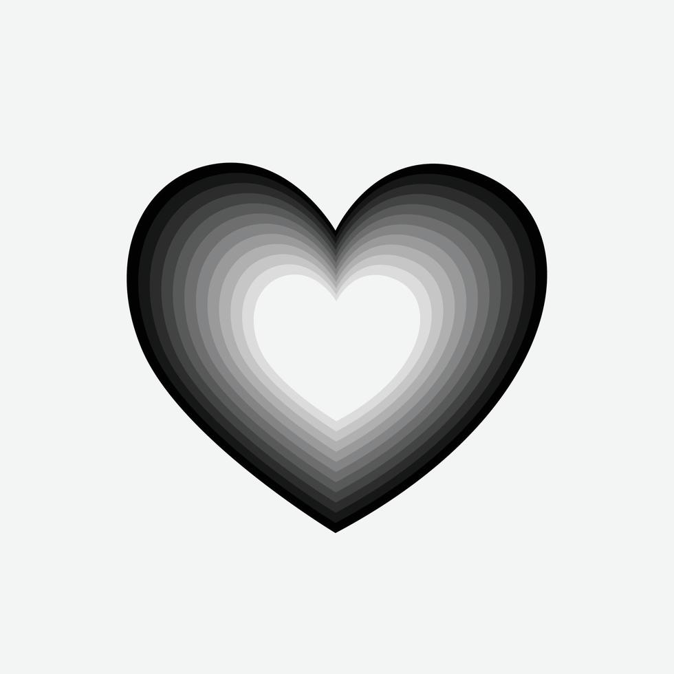 vecteur d'icône de coeur. symbole de l'amour parfait. signe de la saint-valentin, emblème isolé sur fond blanc, style plat pour la conception graphique et web,