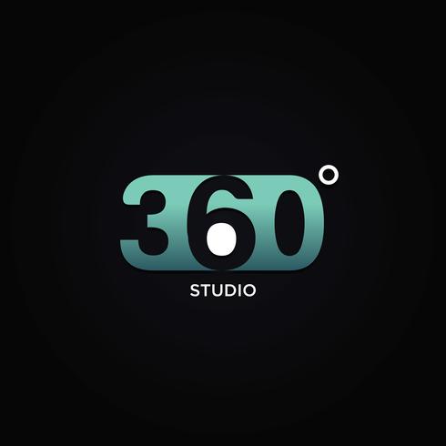 Logo professionnel à 360 degrés vecteur