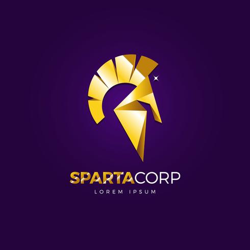 Casque Sparta Logo vecteur