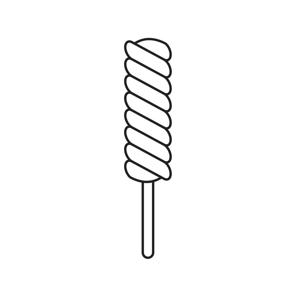 symbole d'icône de sucettes sinueuses illustration vectorielle plate pour la conception graphique et web. vecteur