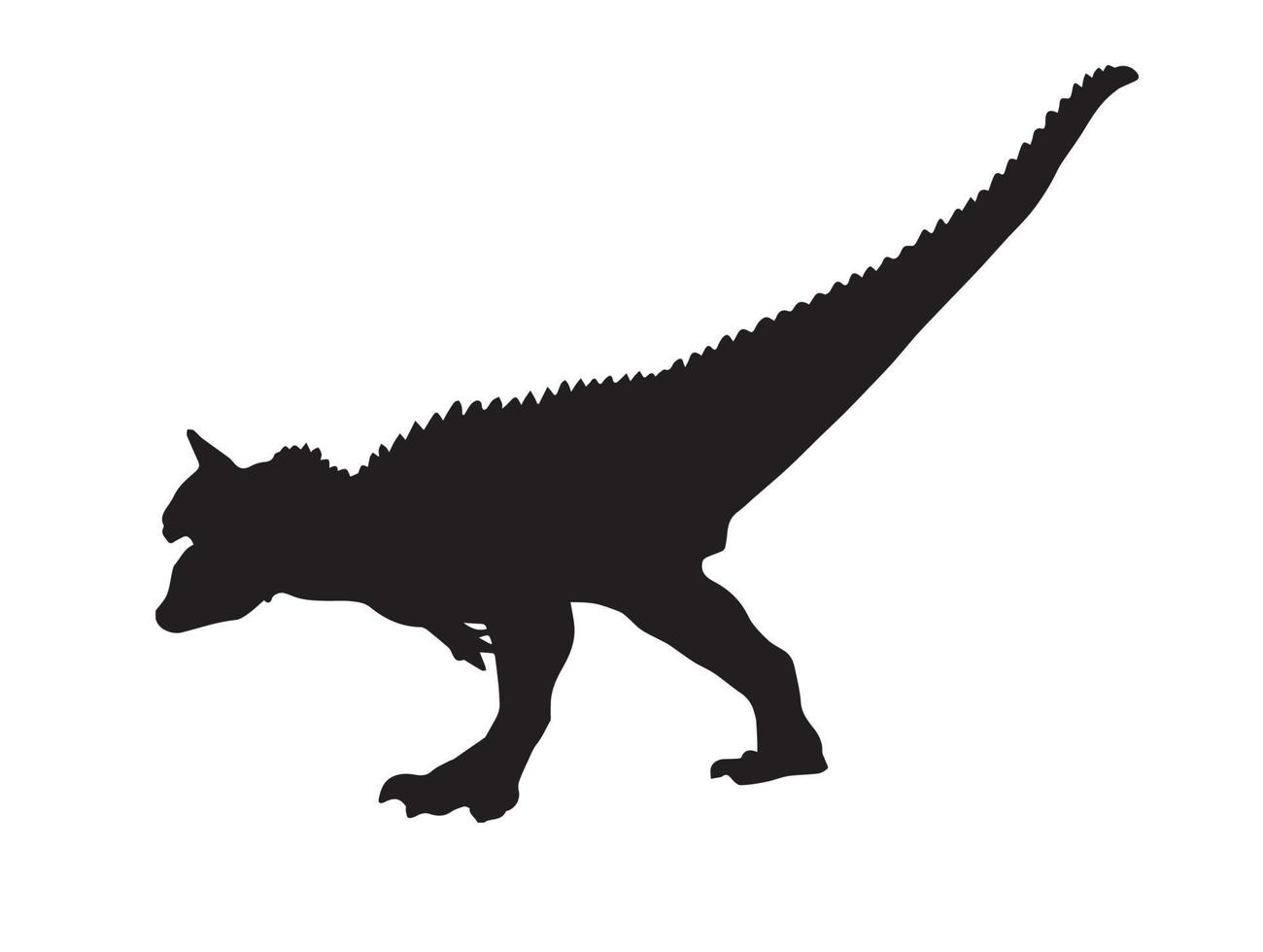 carnotaurus, dinosaure sur fond isolé. vecteur