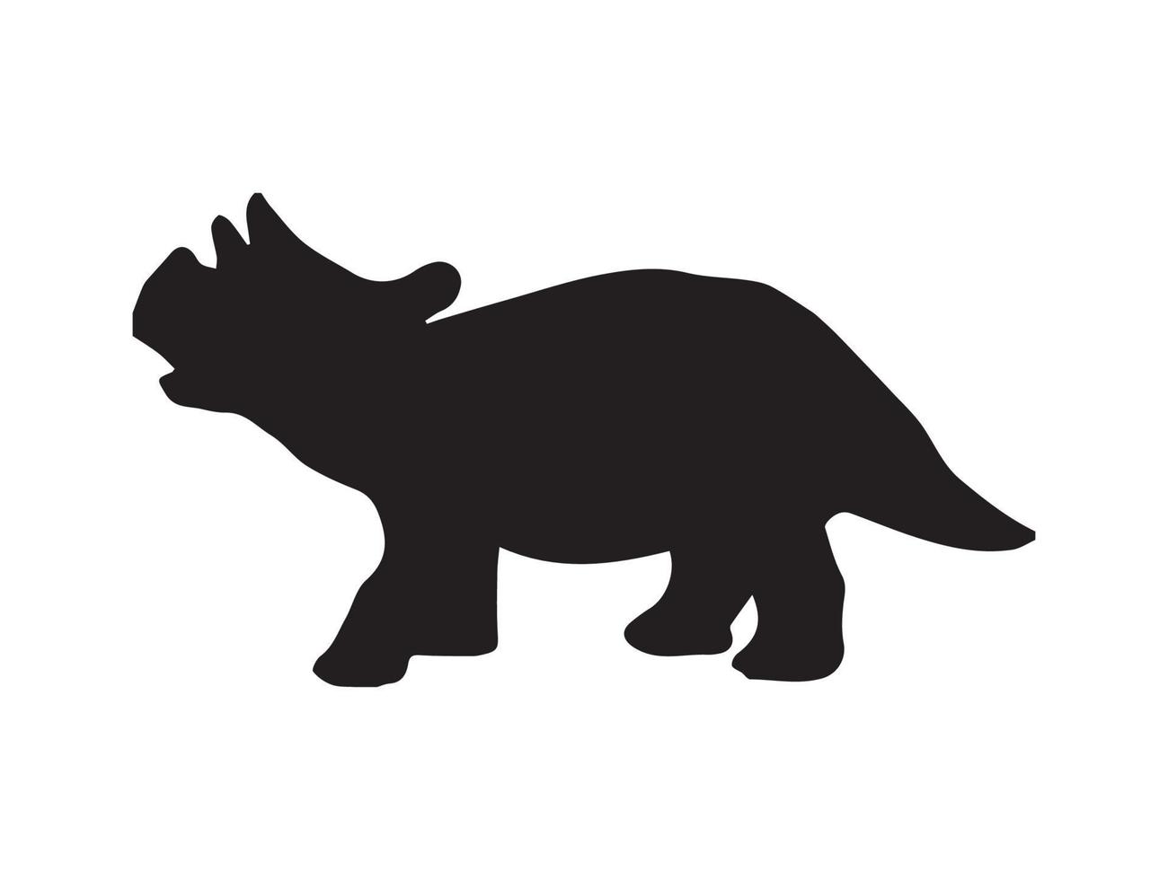 regaliceratops, dinosaure sur fond isolé. vecteur