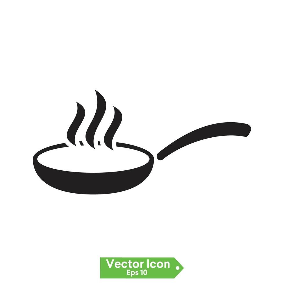 icône de poêle à frire. illustration de concept de vecteur pour la conception.