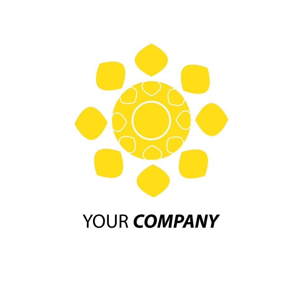 logo soleil pour les entreprises vecteur