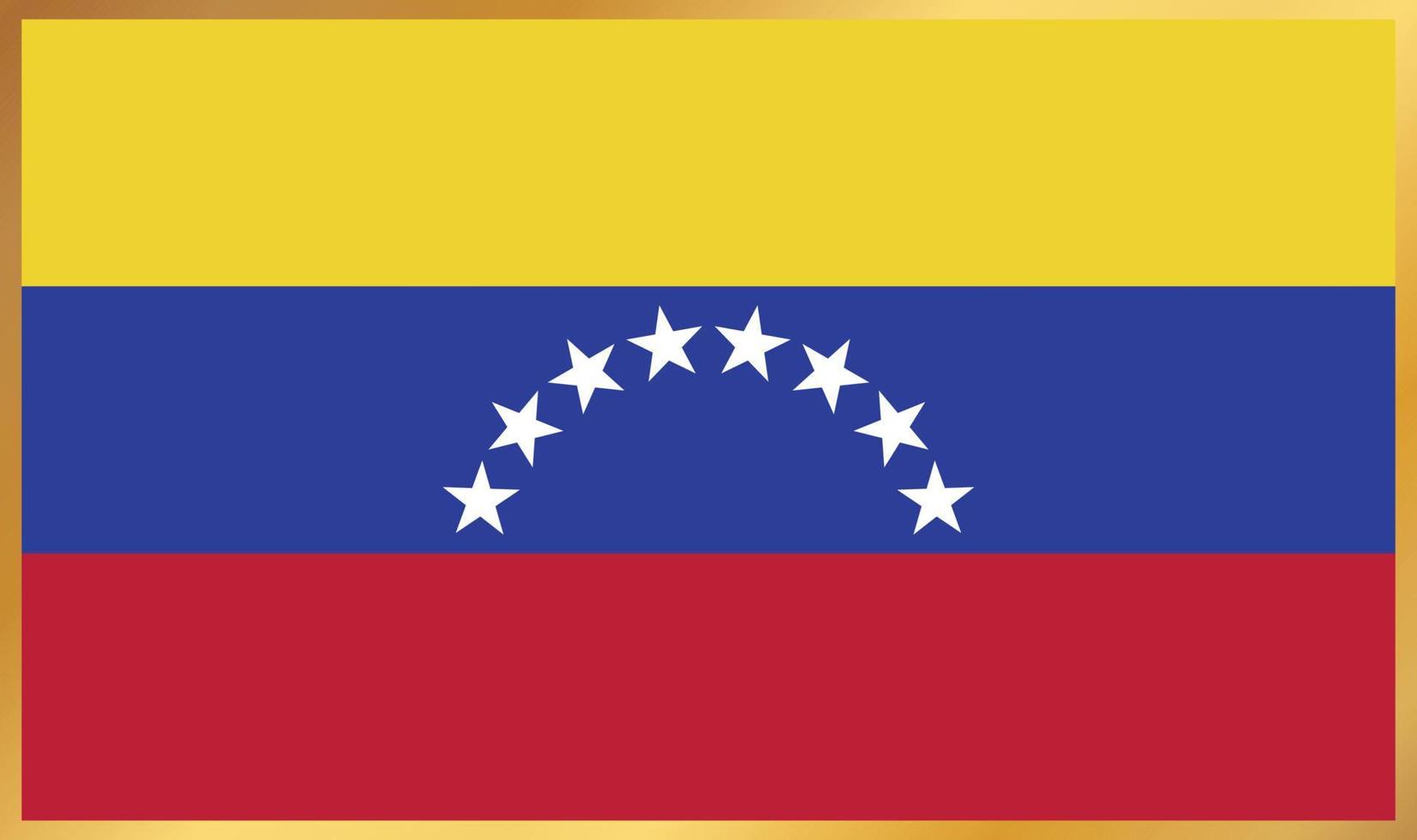 drapeau du Venezuela, illustration vectorielle vecteur