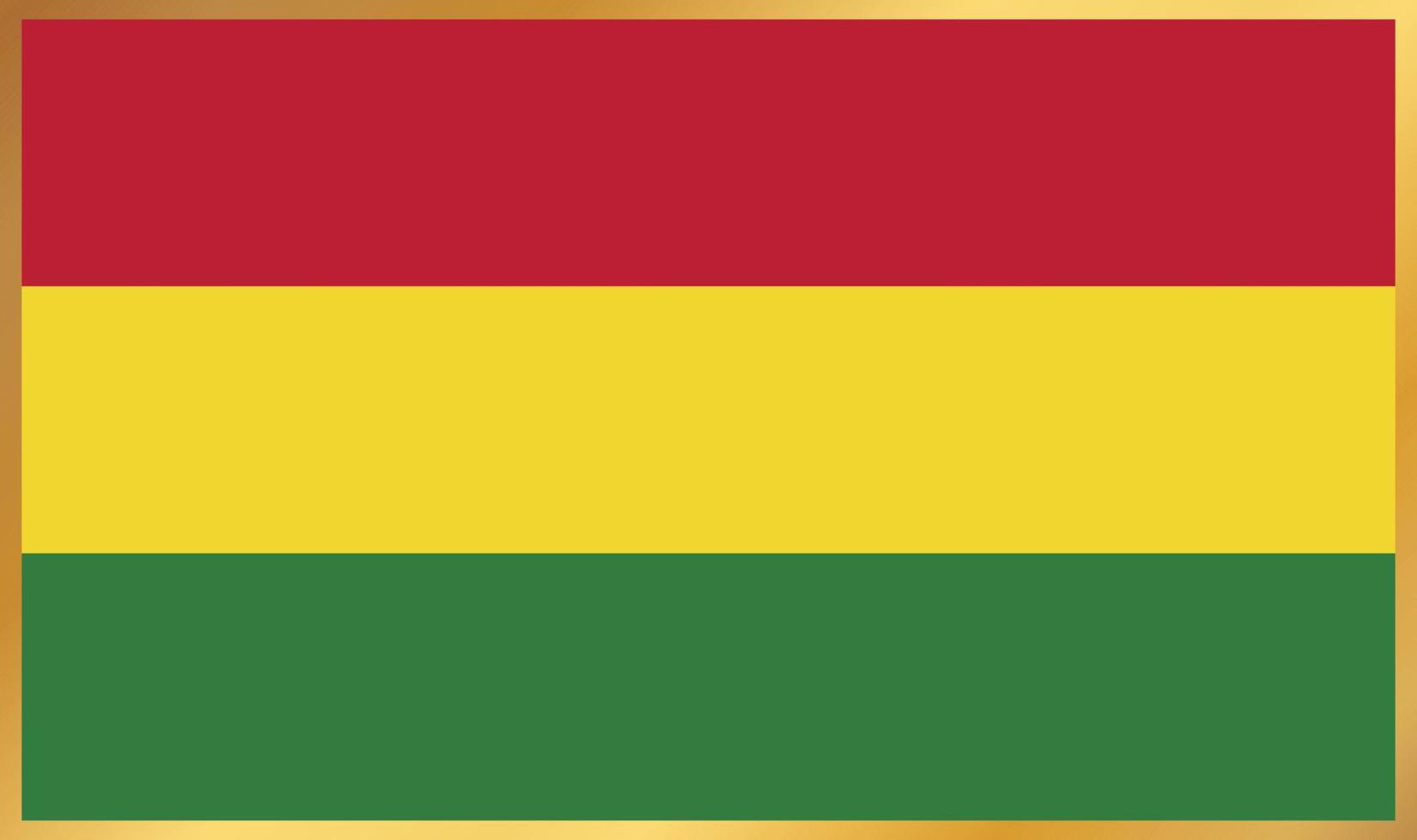 drapeau de la bolivie, illustration vectorielle vecteur