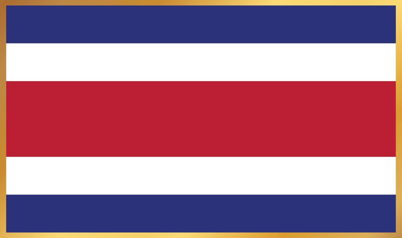 drapeau du costa rica, illustration vectorielle vecteur