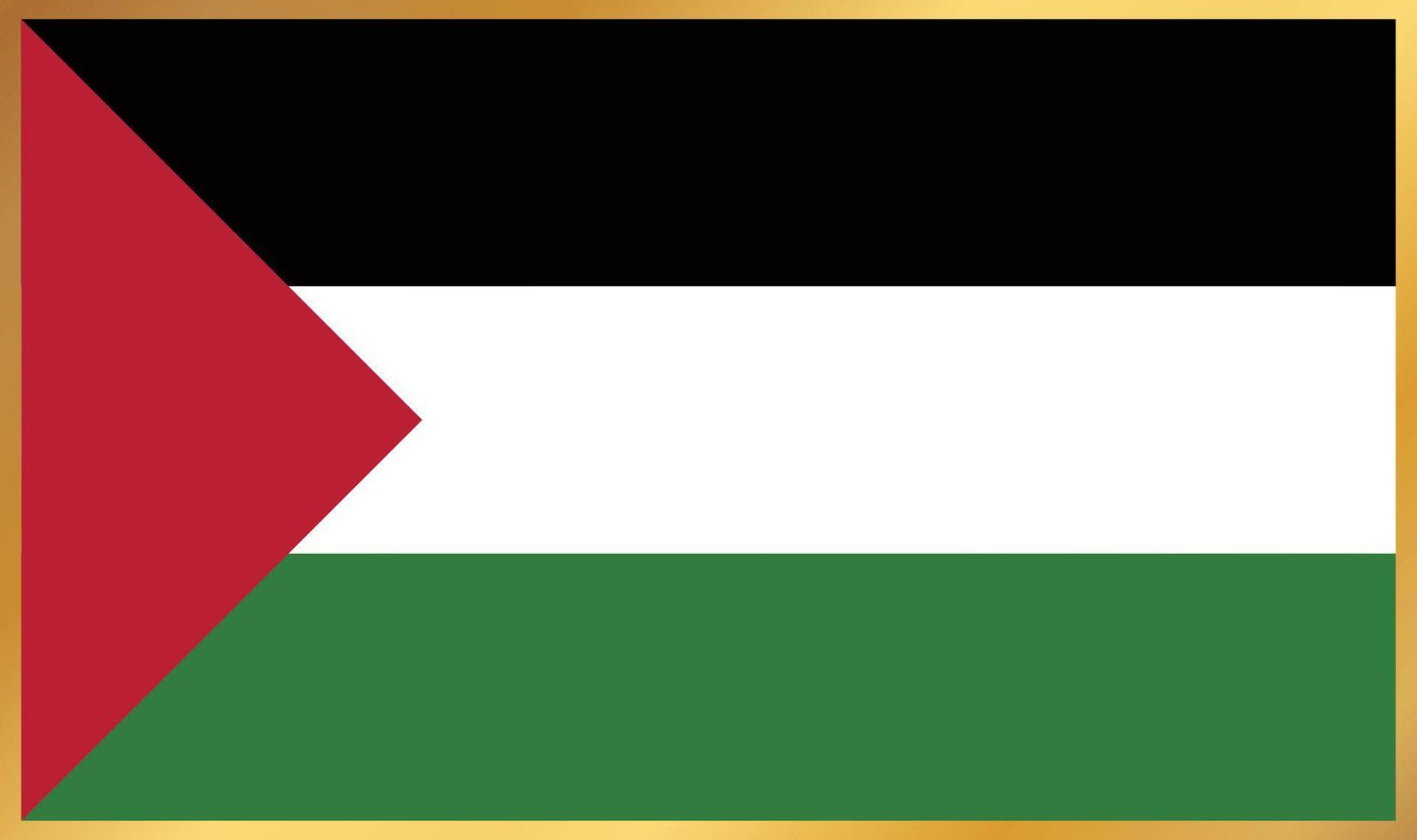 drapeau palestine, illustration vectorielle vecteur