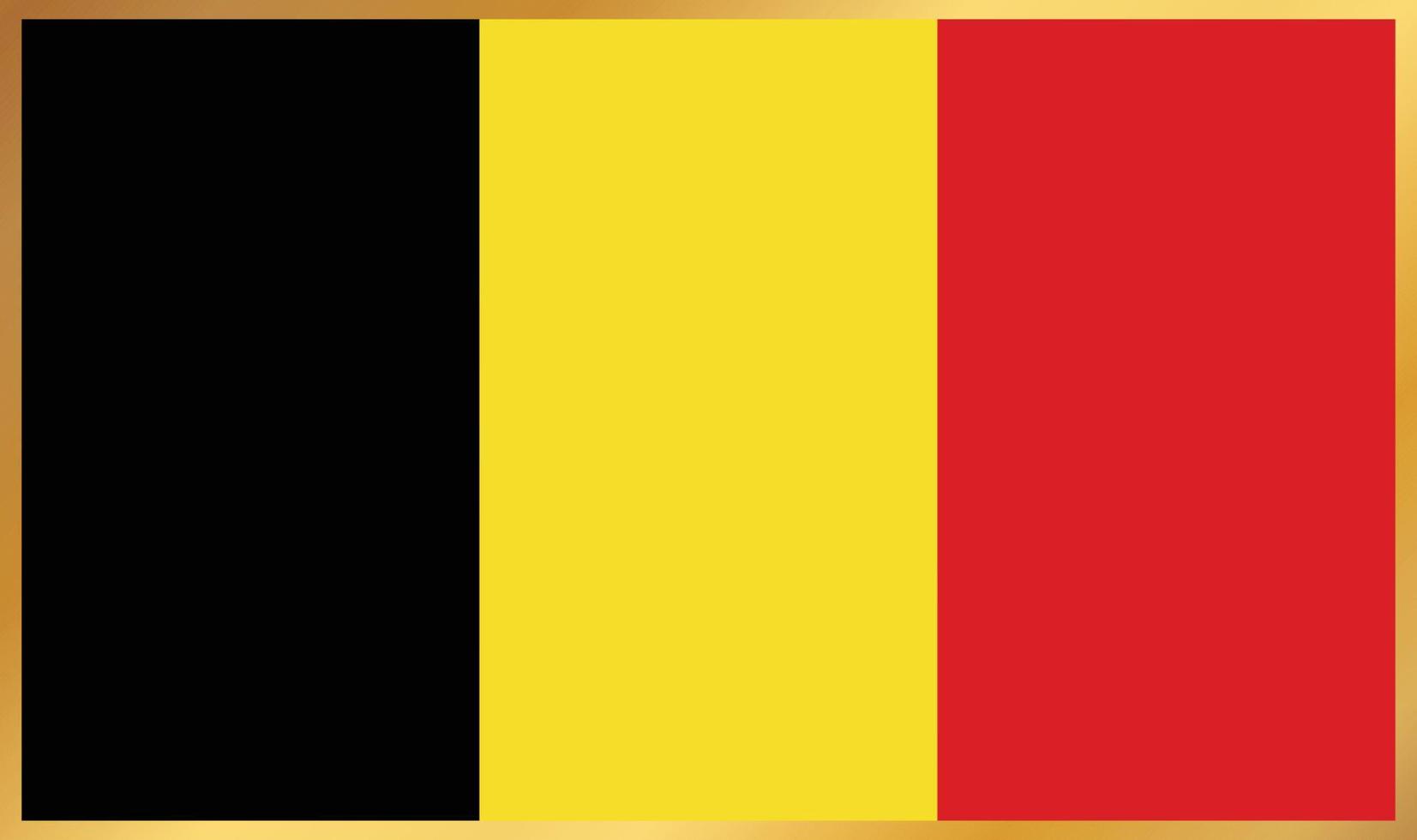 drapeau belgique, illustration vectorielle vecteur