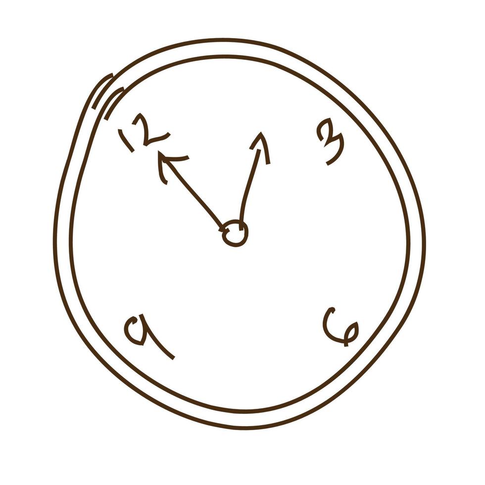 symbole de l'heure de l'horloge vecteur