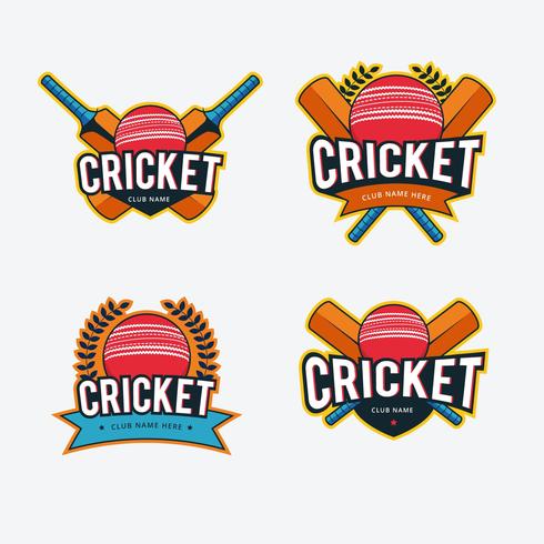 vecteur de logo de cricket