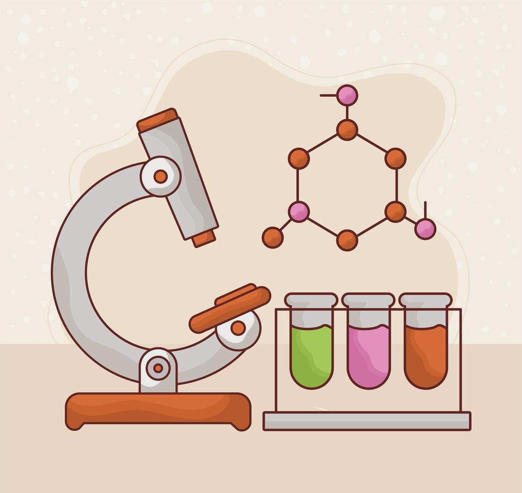 trois articles de biologie vecteur