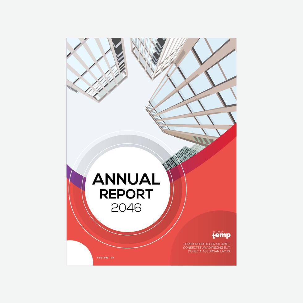 rapport annuel d'entreprise, design créatif vecteur