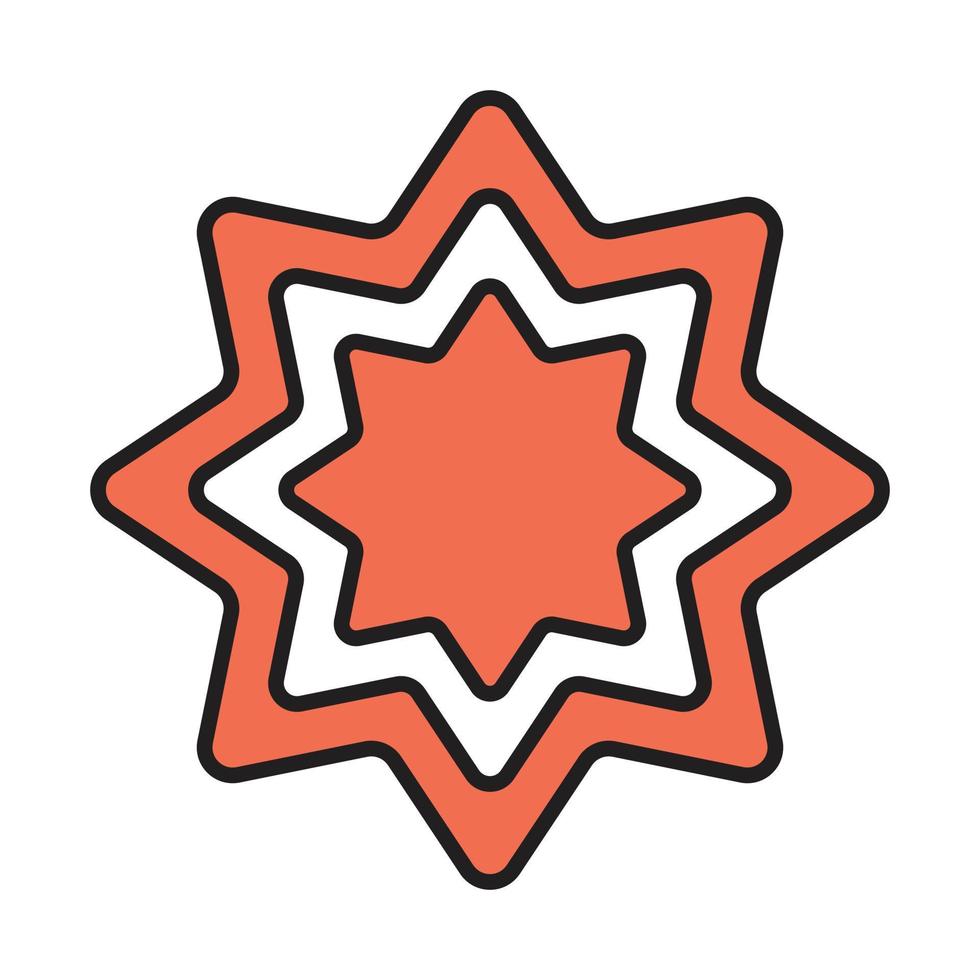 icône d'ornement pour le site Web, symbole de présentation modifiable vecteur