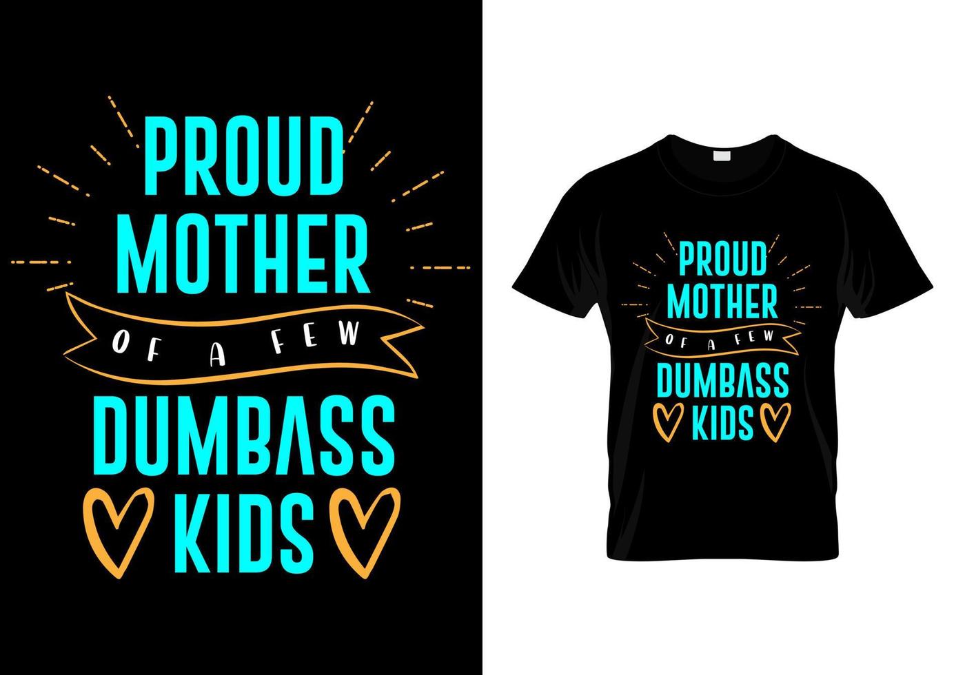fière mère de quelques conceptions de t-shirt de typographie pour enfants stupides vecteur