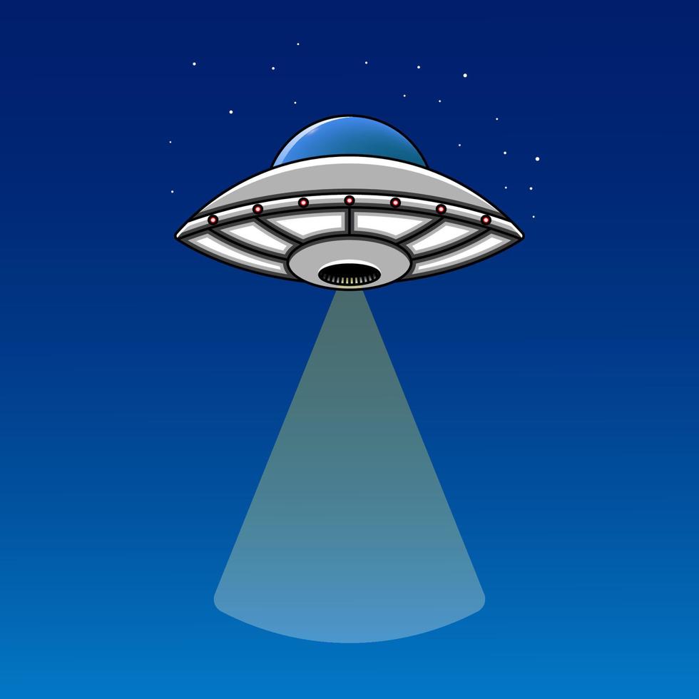 OVNI. illustration de vaisseau spatial extraterrestre, illustration vectorielle eps.10 vecteur