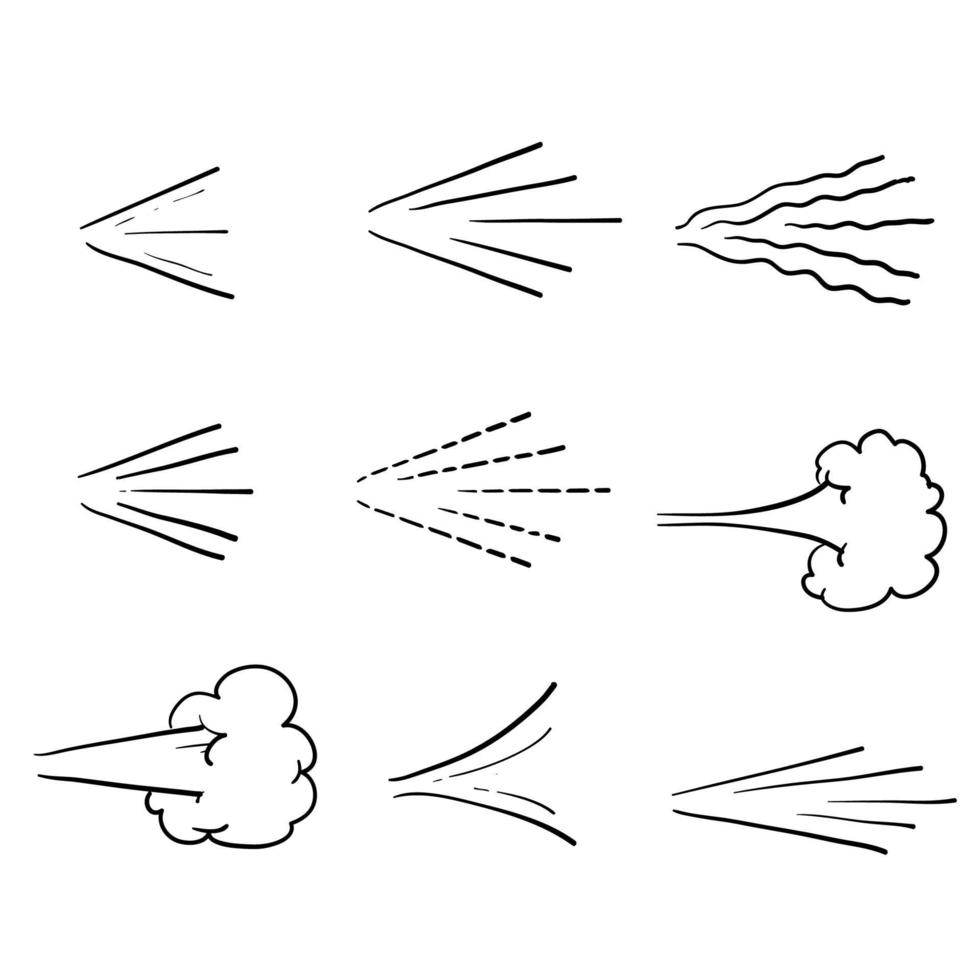 icône de pulvérisation. symbole de laque pour cheveux goutte d'eau propre, silhouette de dispersion de salle de bain noire, nuage de gaz déodorant à buse. logo de pulvérisation vectoriel serti de style de dessin animé doodle dessiné à la main