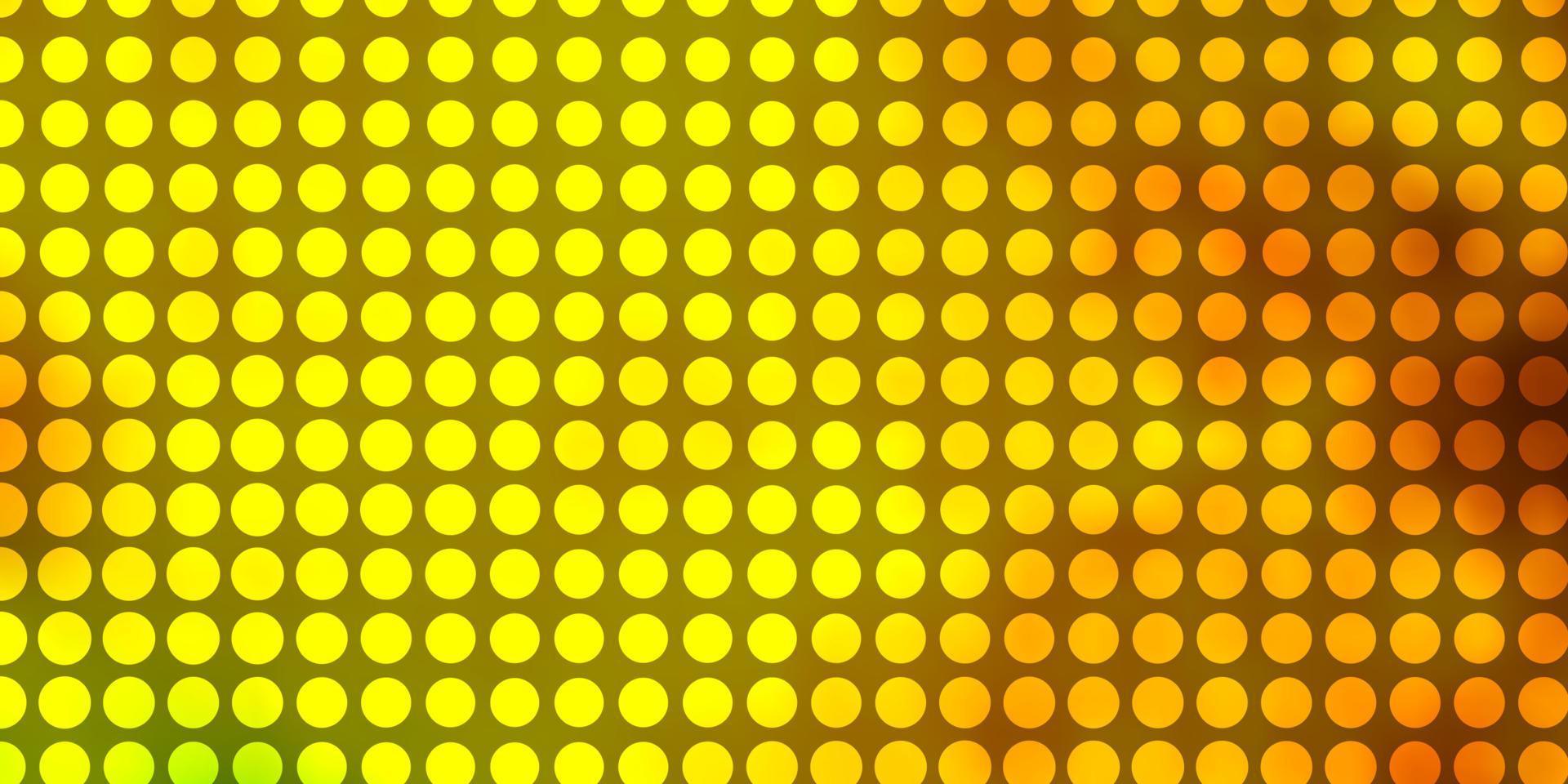 modèle vectoriel vert foncé, jaune avec des cercles.