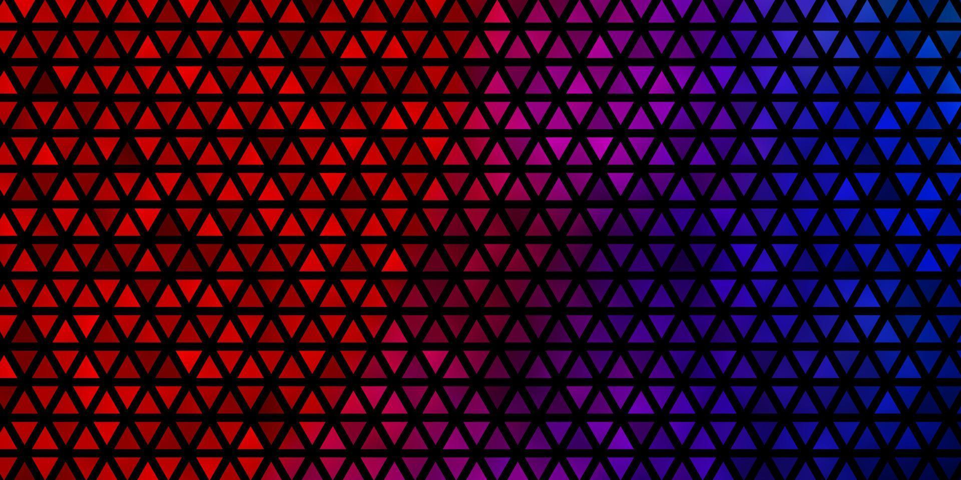 fond de vecteur bleu clair, rouge avec des triangles.