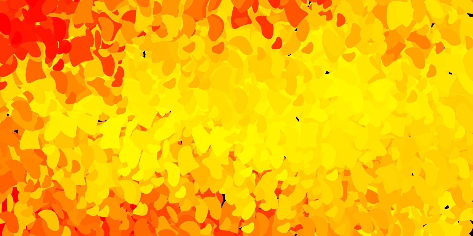 texture vecteur jaune clair avec des formes de memphis.