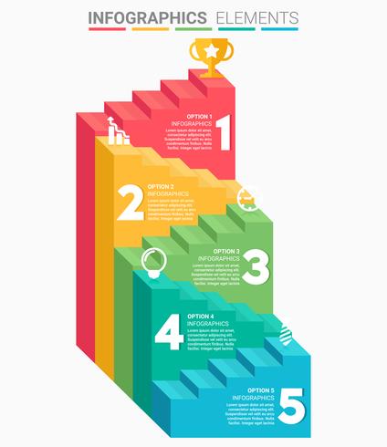 Conception des niveaux d&#39;INFOGRAPHIE vecteur