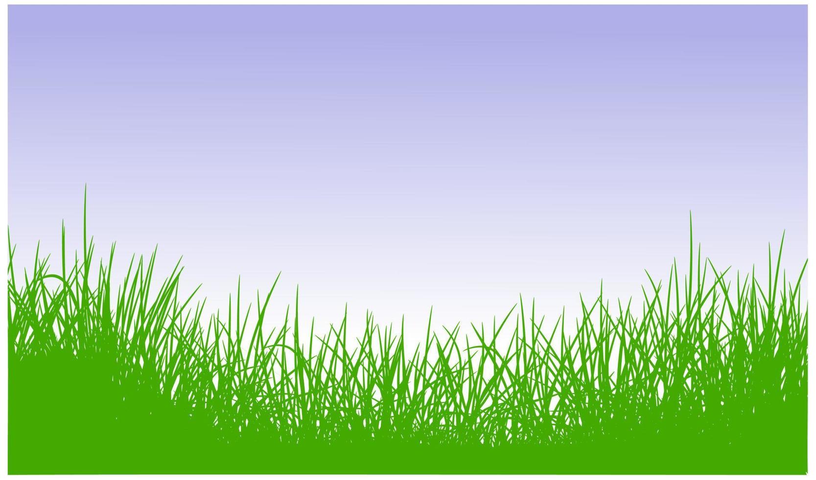 vecteur de silhouette d'herbe gratuit