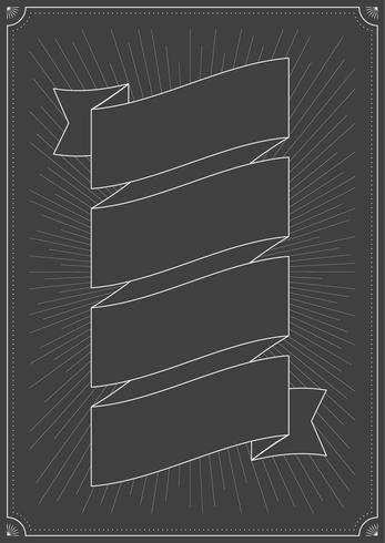 Modèle de bannière de ruban vecteur
