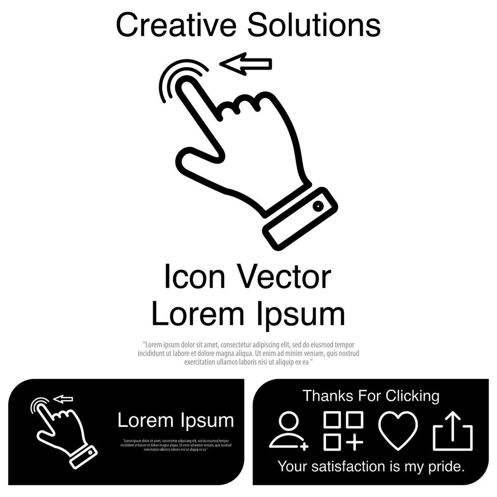 toucher du doigt ou gestes de l'écran tactile sur l'icône du téléphone vecteur eps 10