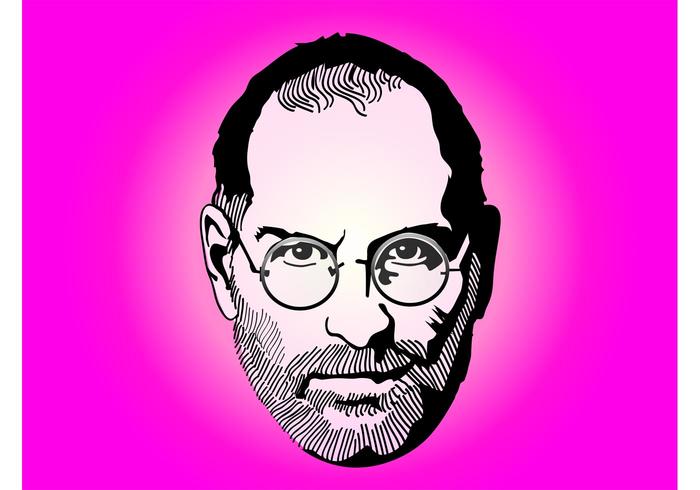 steve jobs portrait vecteur