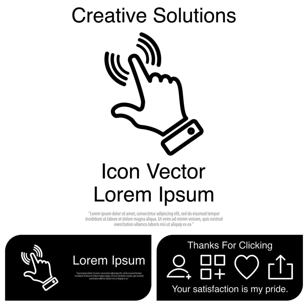 toucher du doigt ou gestes de l'écran tactile sur l'icône du téléphone vecteur eps 10