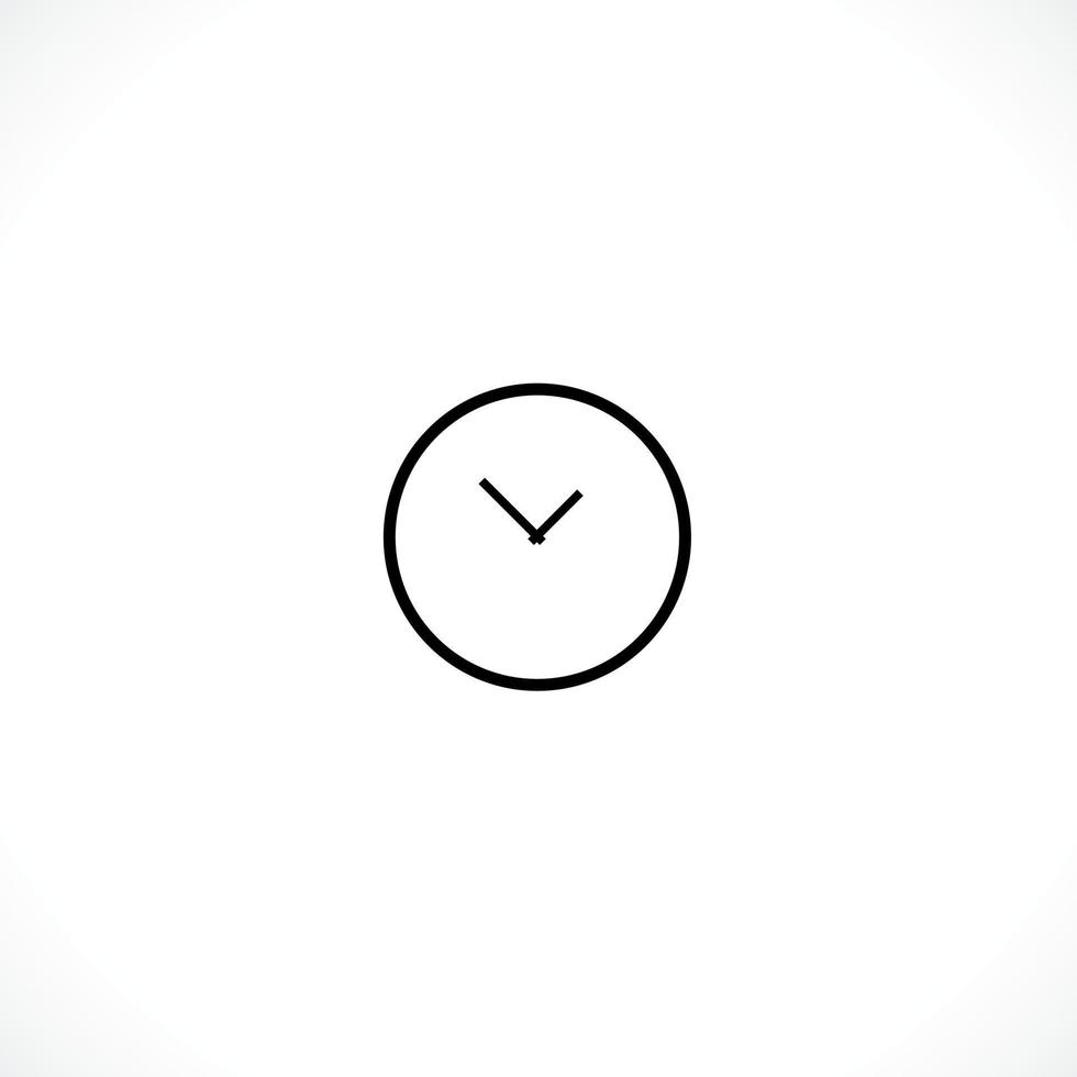 icône de l'horloge. style plat de symbole de temps vecteur