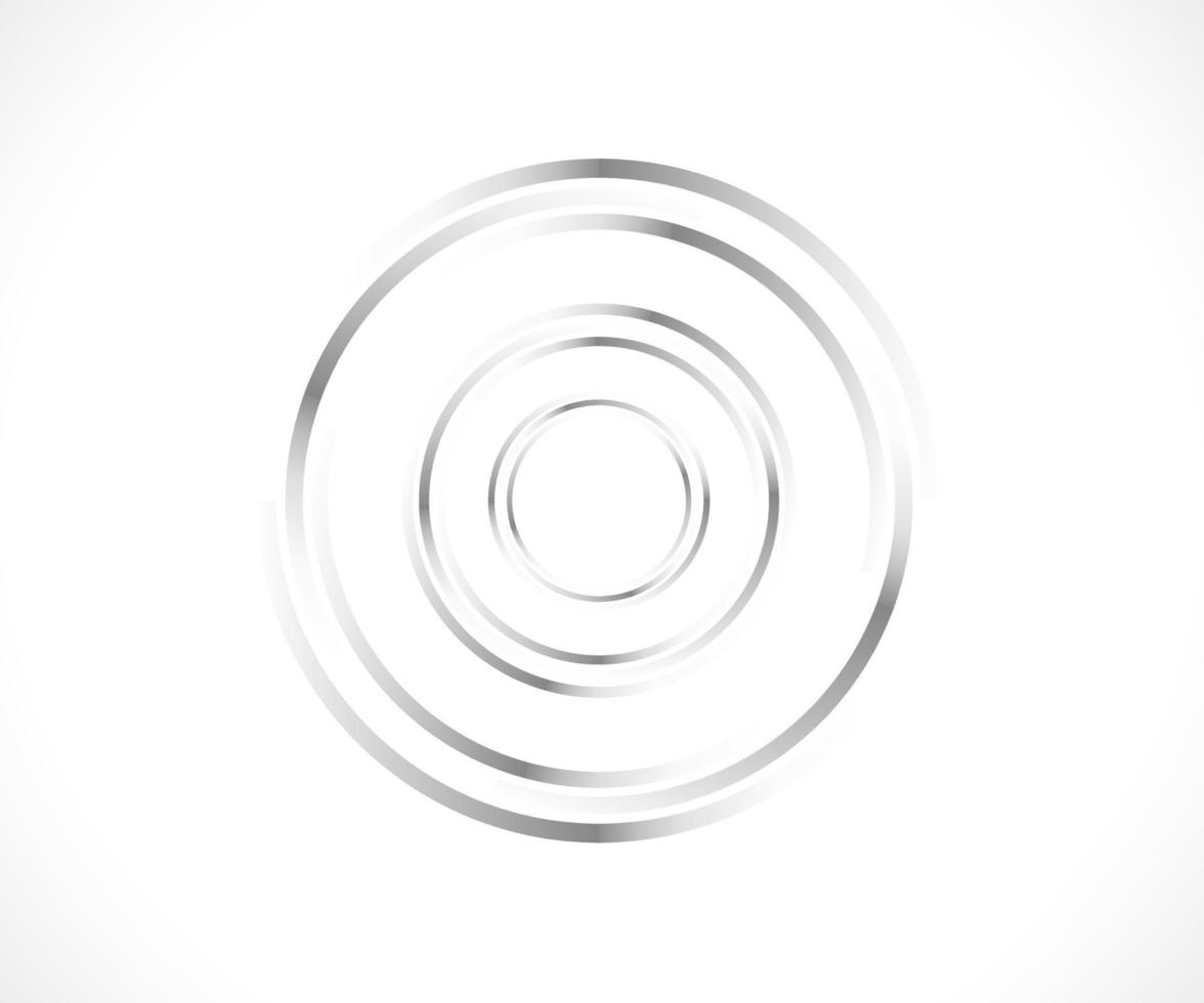 lignes abstraites en forme de cercle, élément de conception, forme géométrique, cadre de bordure rayé pour l'image, logo rond de technologie, illustration vectorielle en spirale vecteur