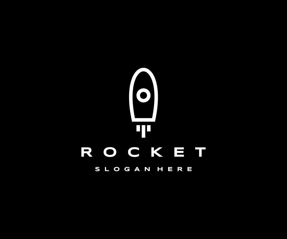 modèle de conception d'icône de logo de fusée vecteur