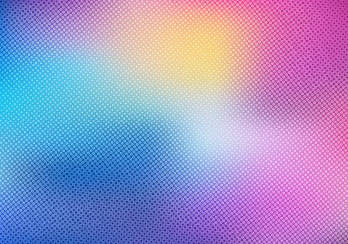 Arrière-plan flou coloré avec la texture de superposition d&#39;effet de demi-teintes vecteur