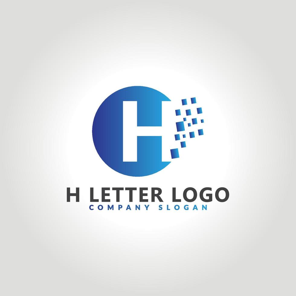 modèle de conception d'icône de logo lettre h vecteur