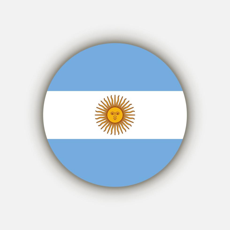 pays argentine. drapeau argentin. illustration vectorielle. vecteur