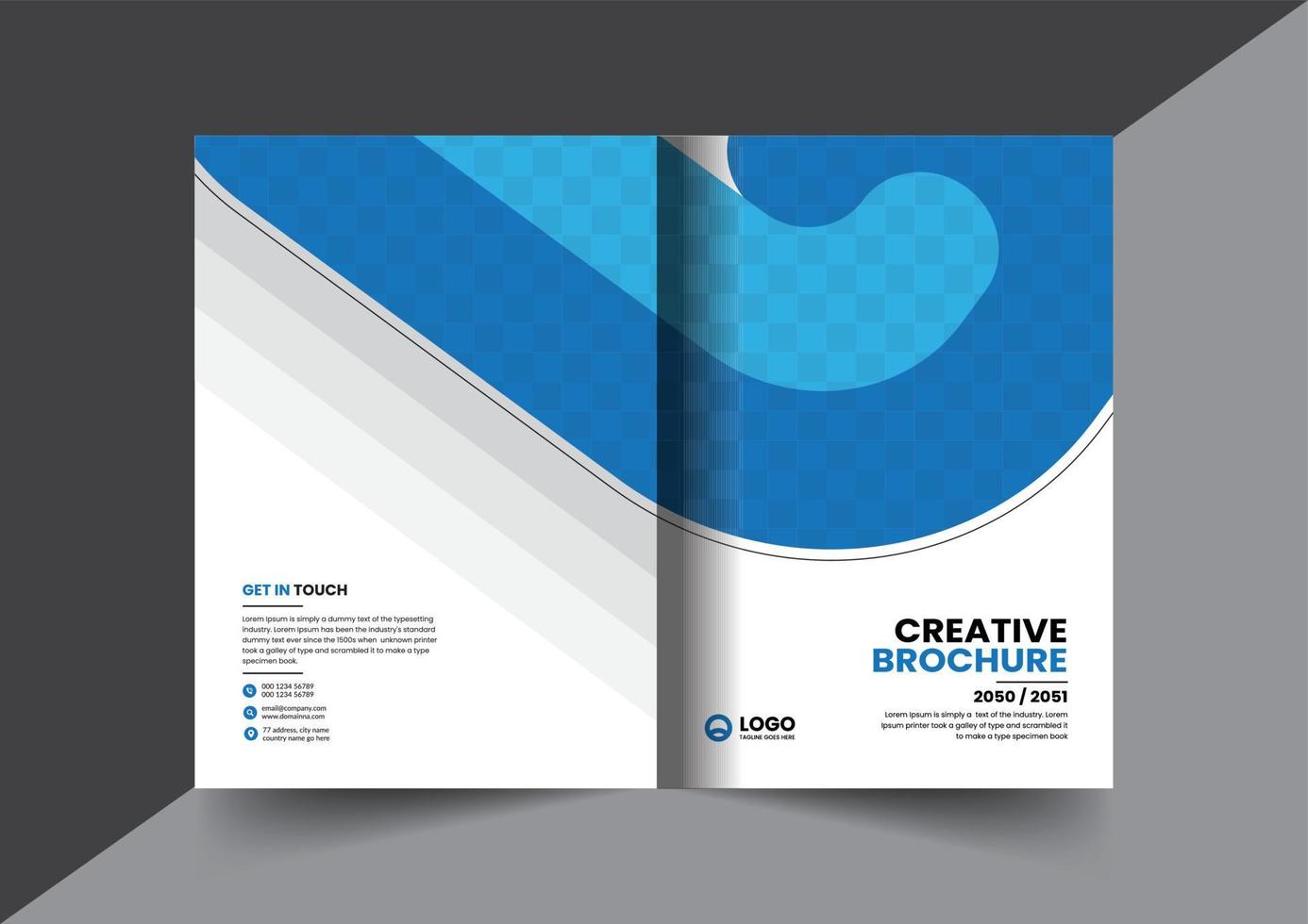 brochure d'entreprise brochure de profil d'entreprise rapport annuel livret proposition d'entreprise page de couverture mise en page conception de concept vecteur