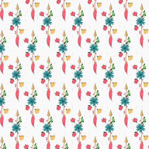 Vintage design floral abstrait vecteur