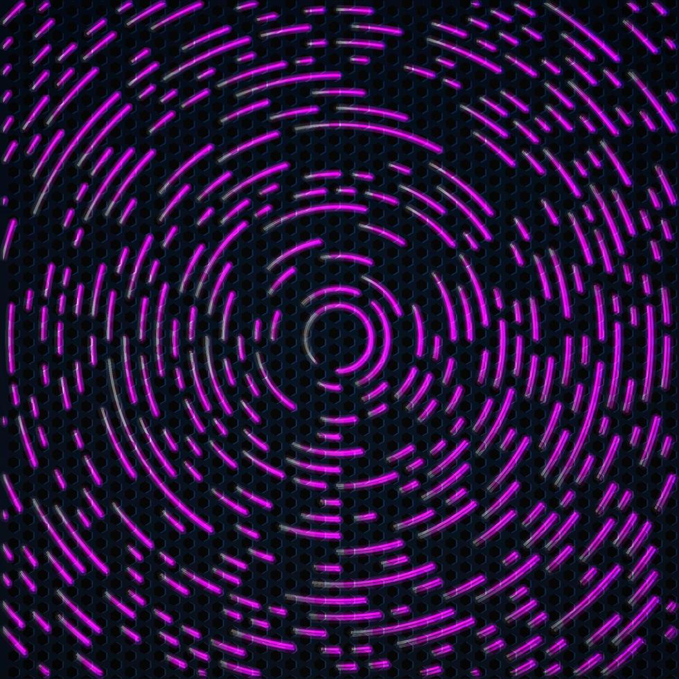 abstrait violet avec des lignes rotatives en mouvement vecteur
