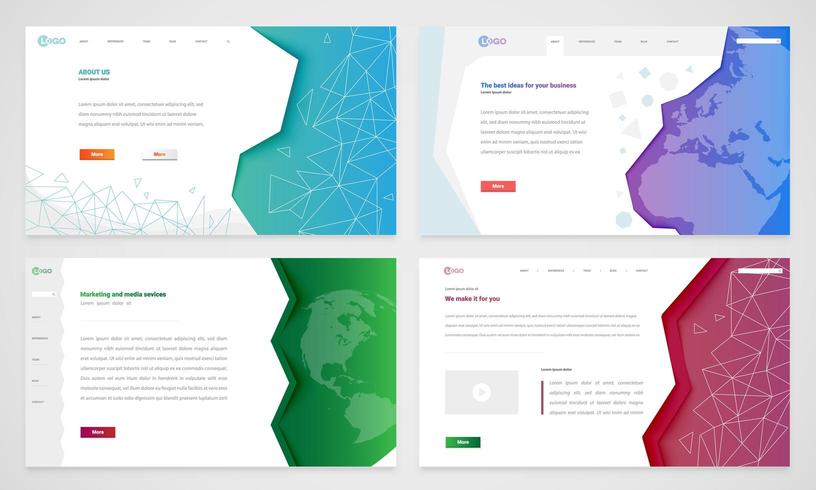 Modèles de site Web vecteur