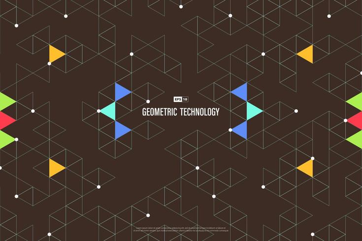 Fond abstrait triangle vecteur